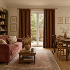Alex 100% Blackout Linen Look Curtains