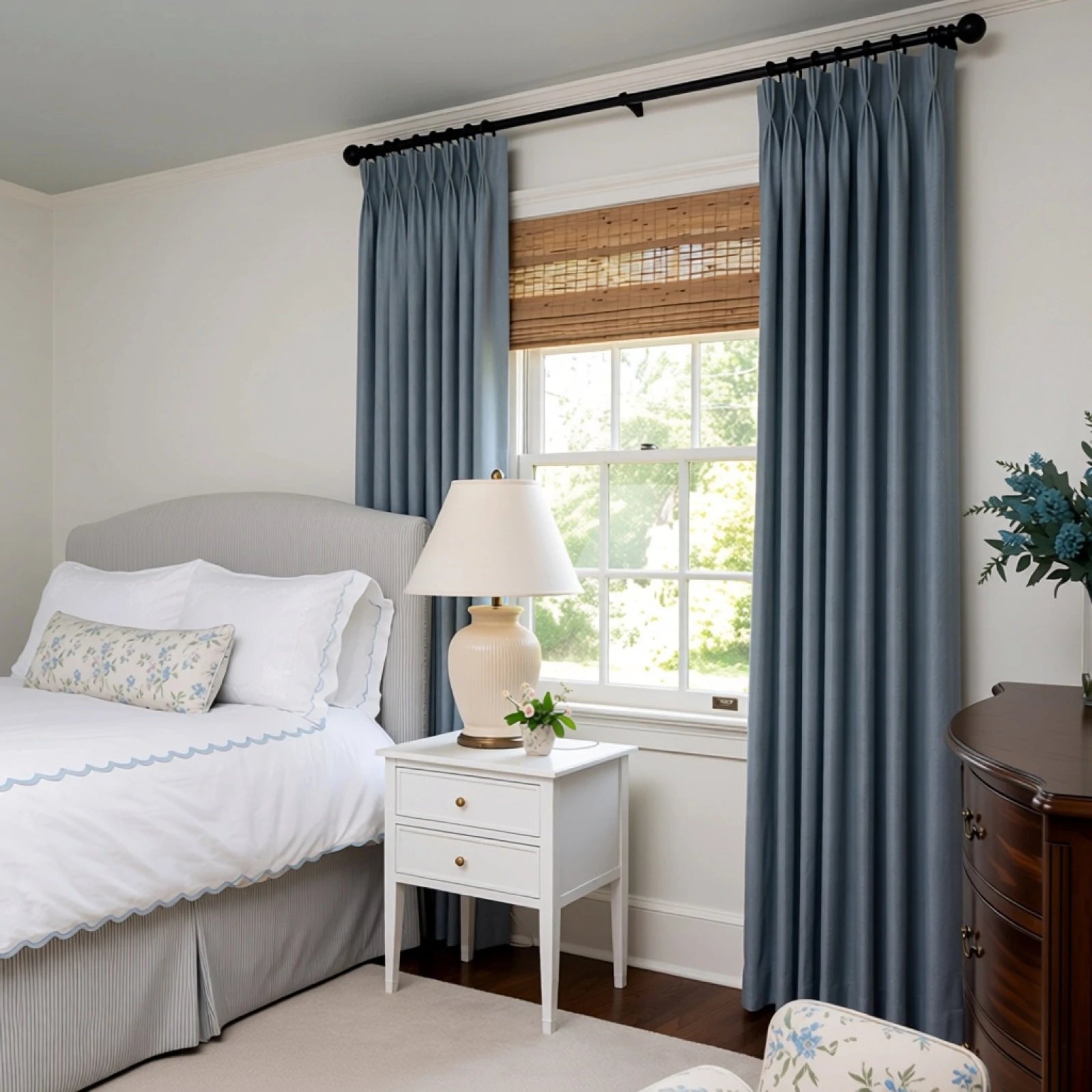Alex 100% Blackout Linen Look Curtains