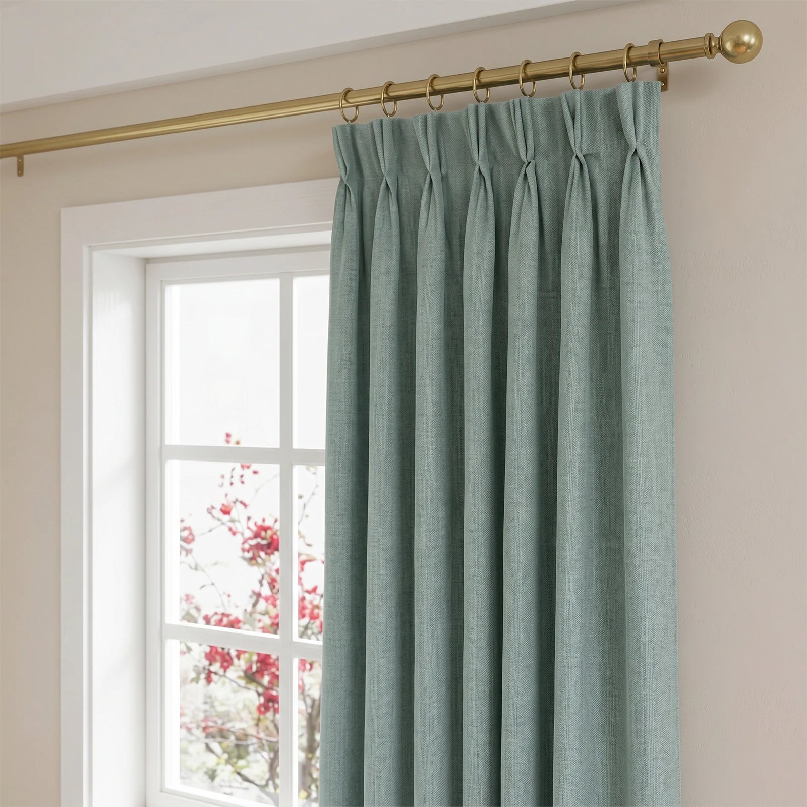 Alex 100% Blackout Linen Look Curtains