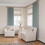 Alex 100% Blackout Linen Look Curtains
