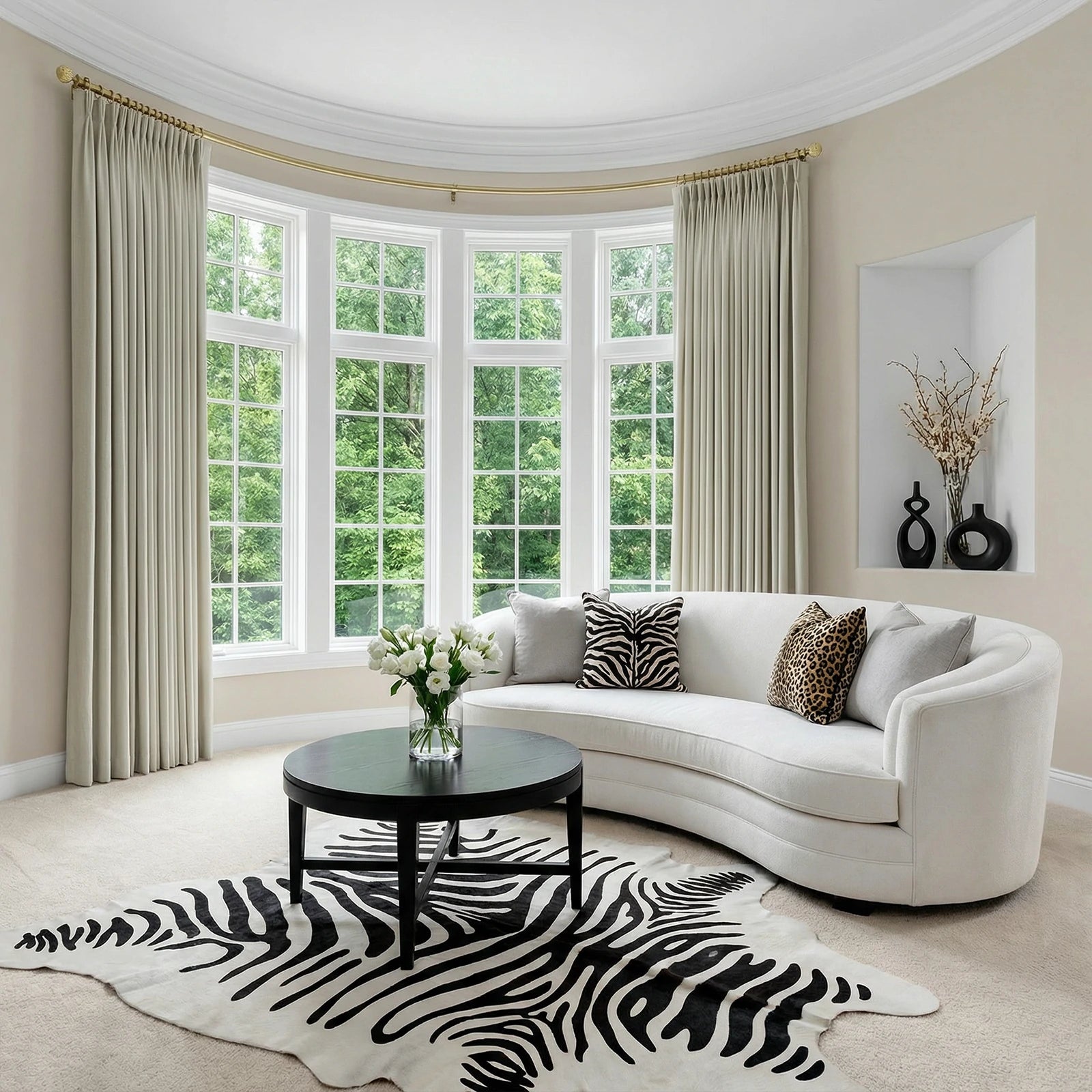 Ash Cotton Linen Blend Curtains