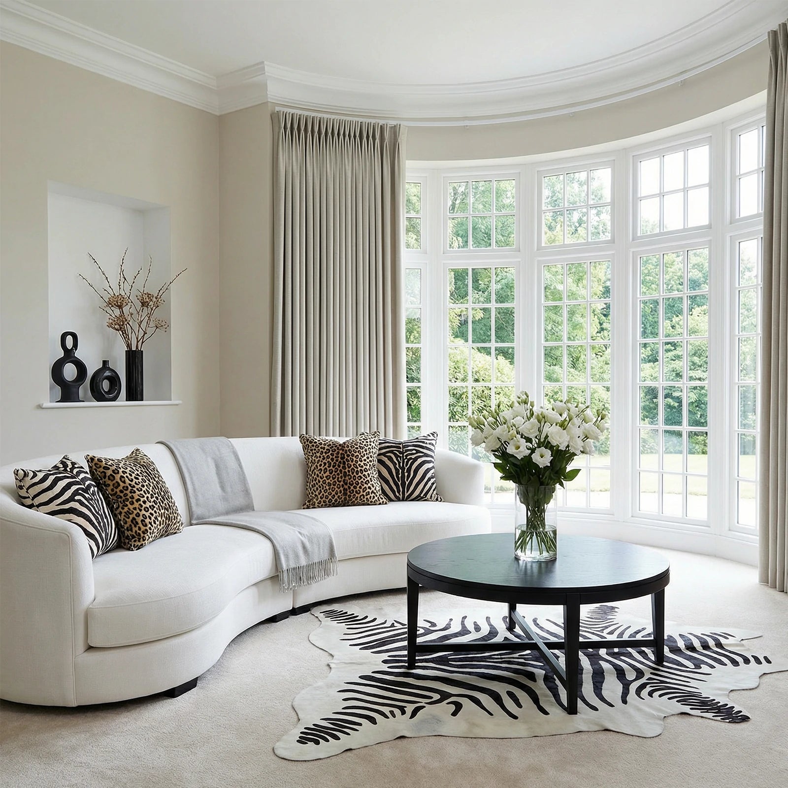 Ash light yellow curtains display2