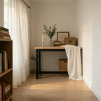 Ashley Cotton Semi Sheer Curtains