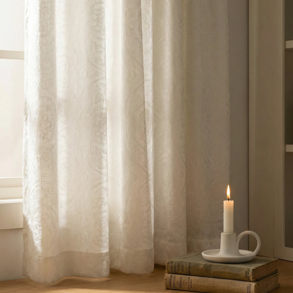 Ashley Cotton Semi Sheer Curtains