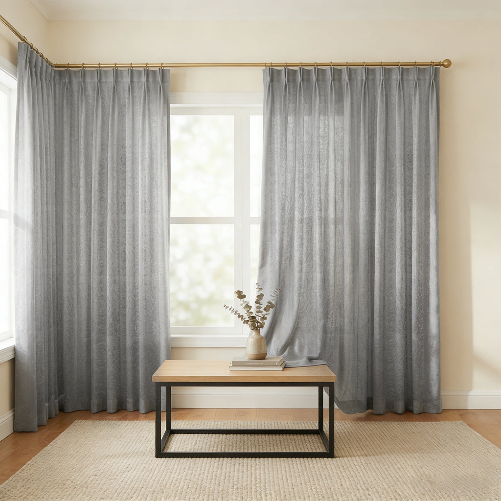 Ashley Cotton Semi Sheer Curtains