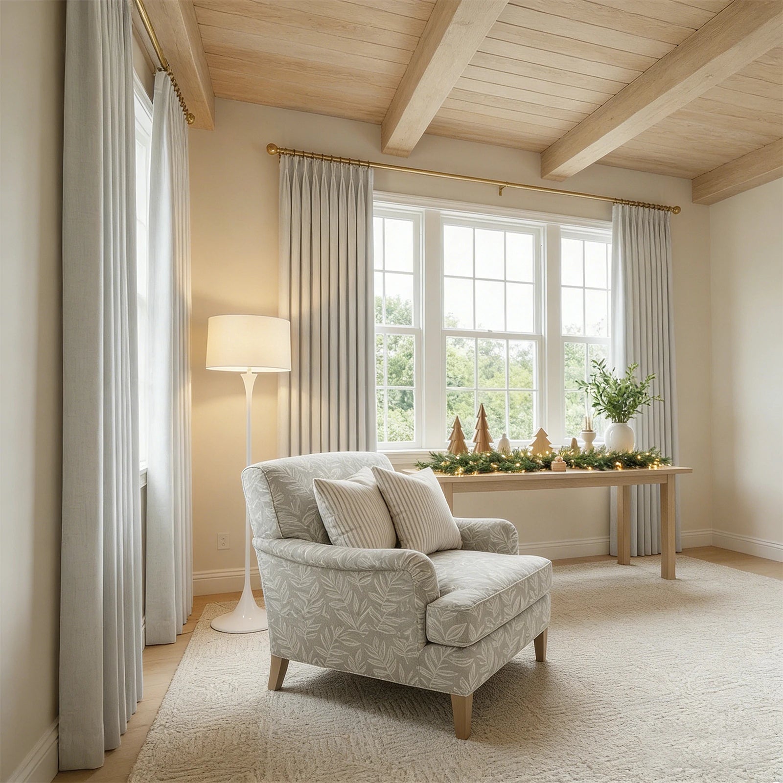 Ash Cotton Linen Blend Curtains