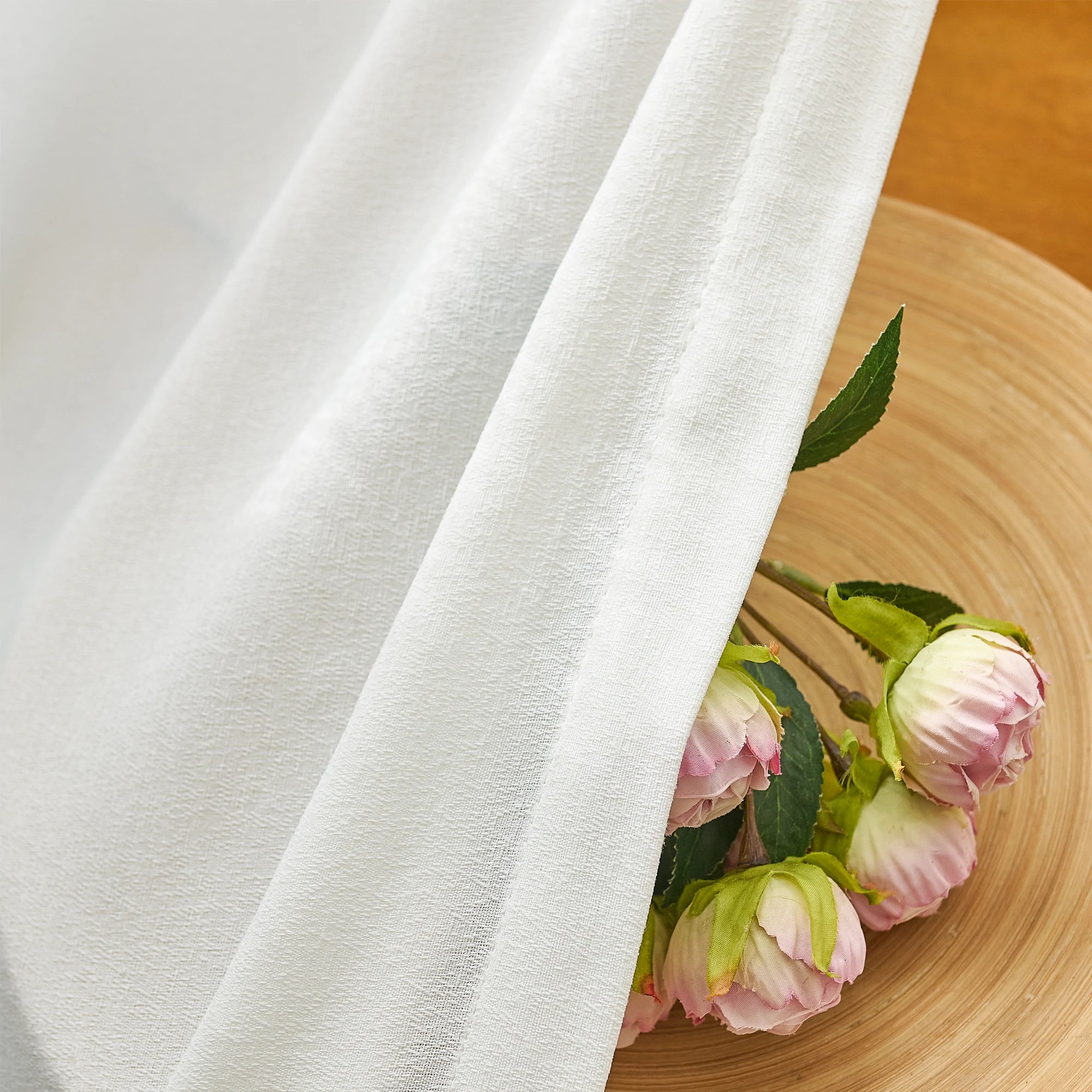 Ayla Woven Sheer Curtains Details