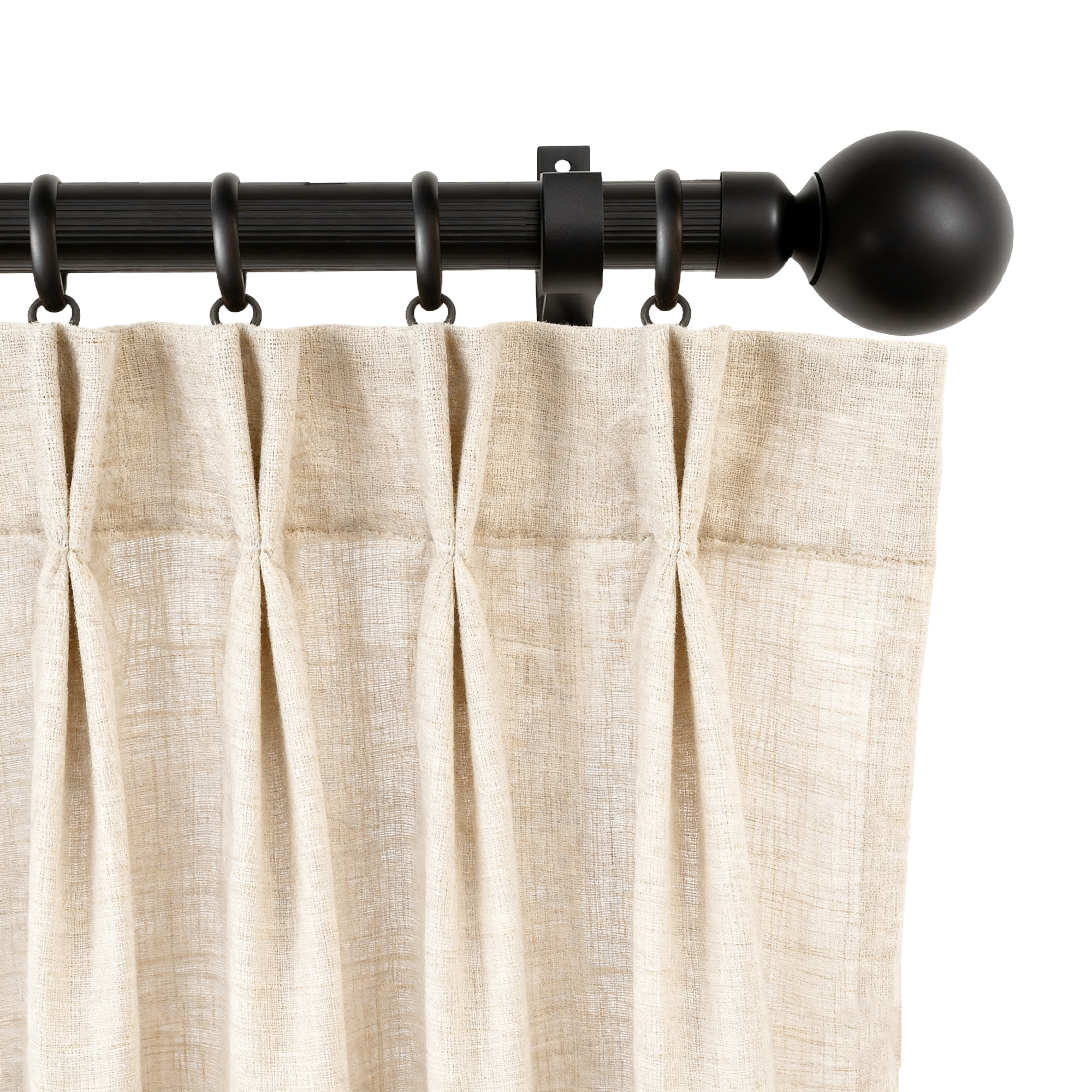 Black curtain rod- effect diagram