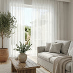 Blair Striped Semi Sheer Curtains