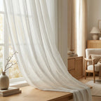 Blair Striped Semi Sheer Curtains