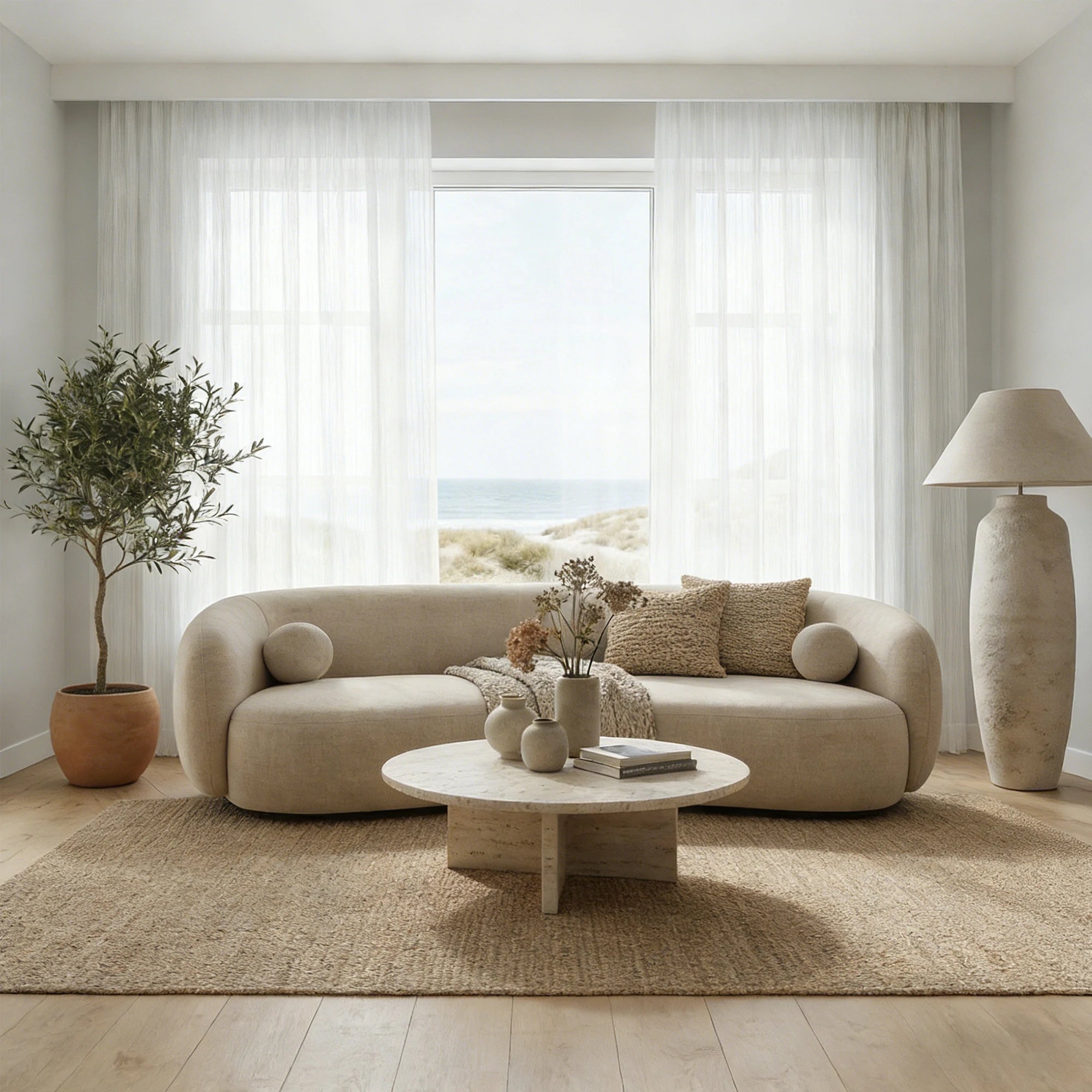 Blair Striped Semi Sheer Curtains