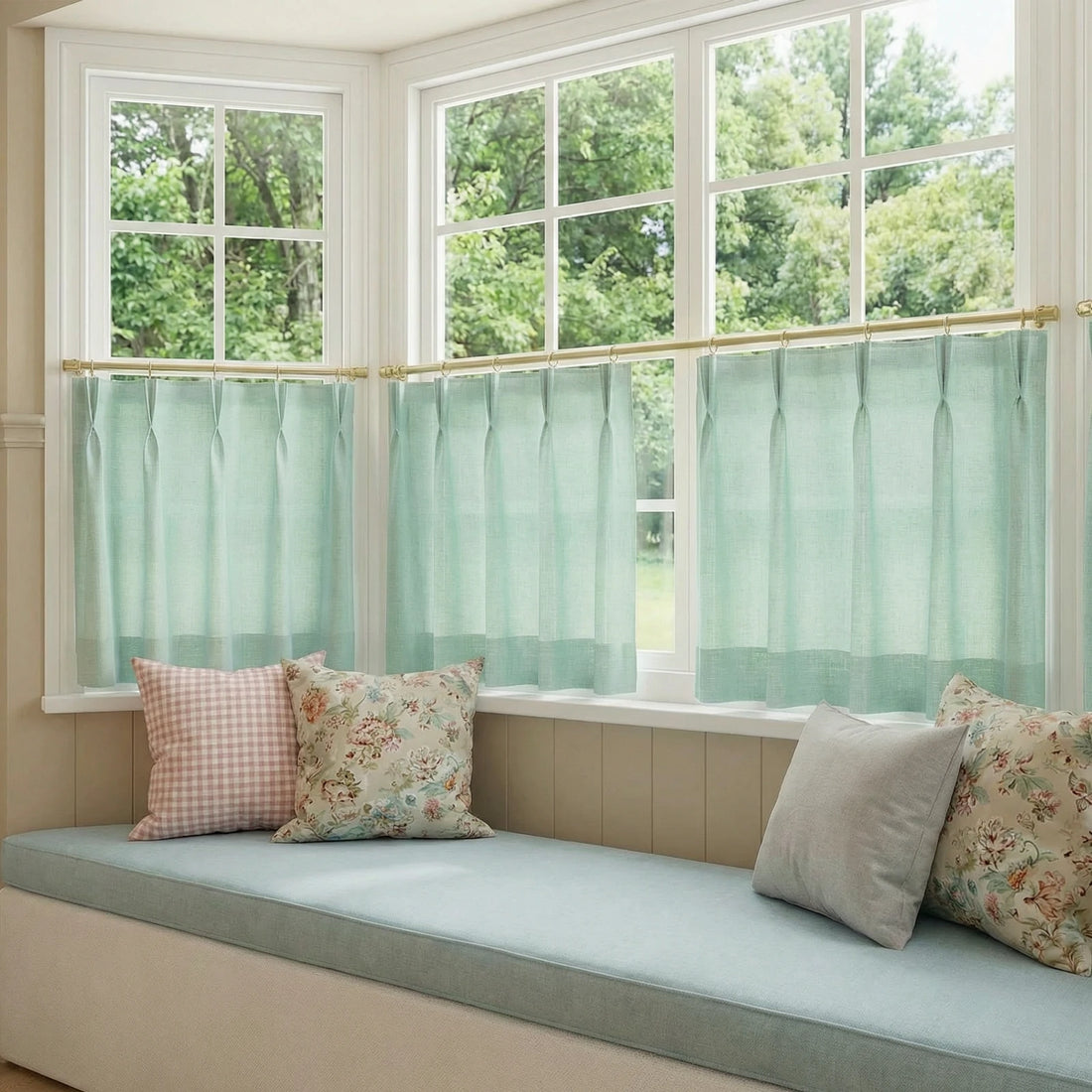 Jasper Linen Blend Cafe Curtains