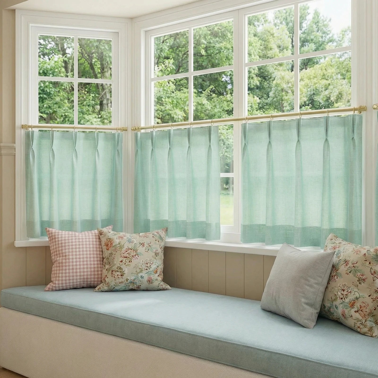 Jasper Linen Blend Cafe Curtains