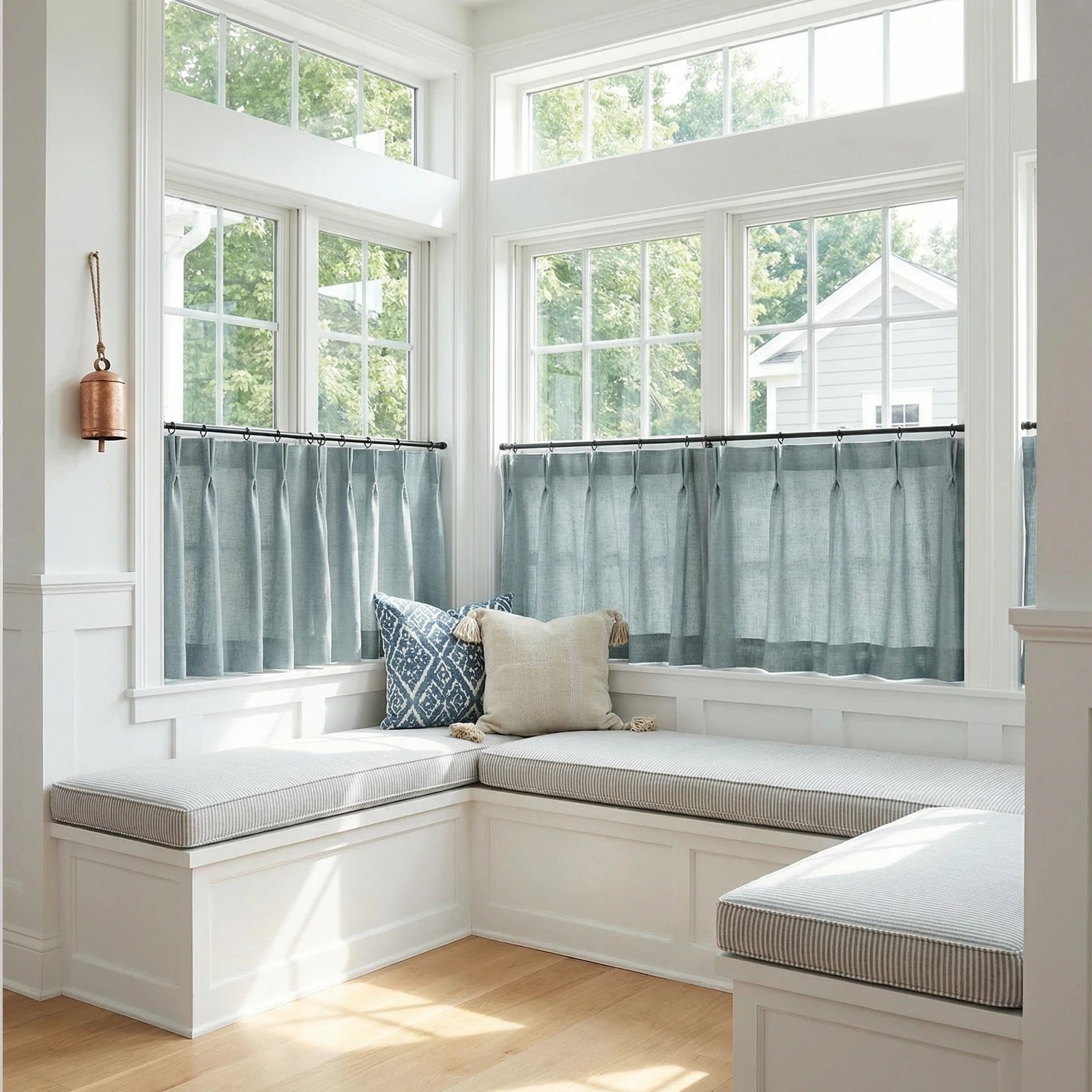 Jasper Linen Blend Cafe Curtains