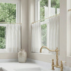 Jasper Linen Blend Cafe Curtains