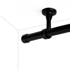 Ceiling-mounted curtain rod