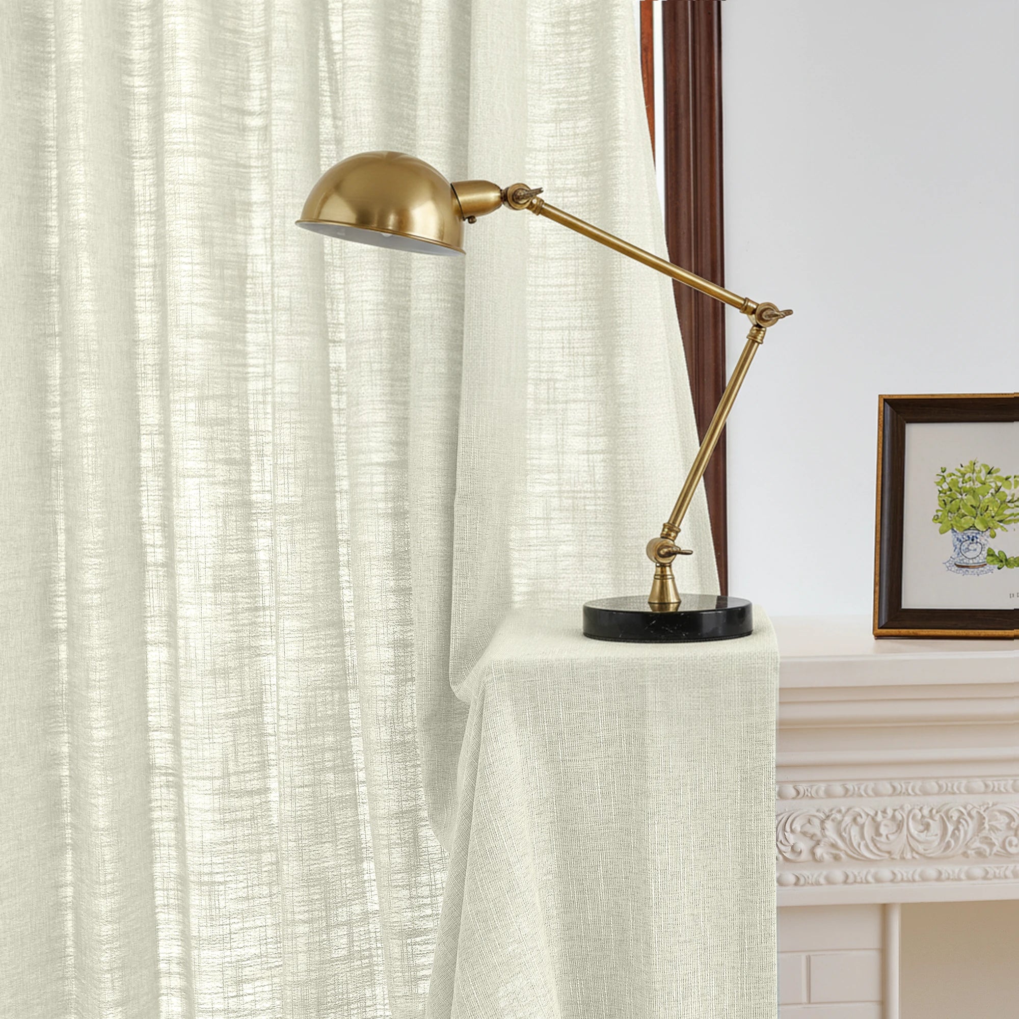 Caleb Custom Curtains Cream Details