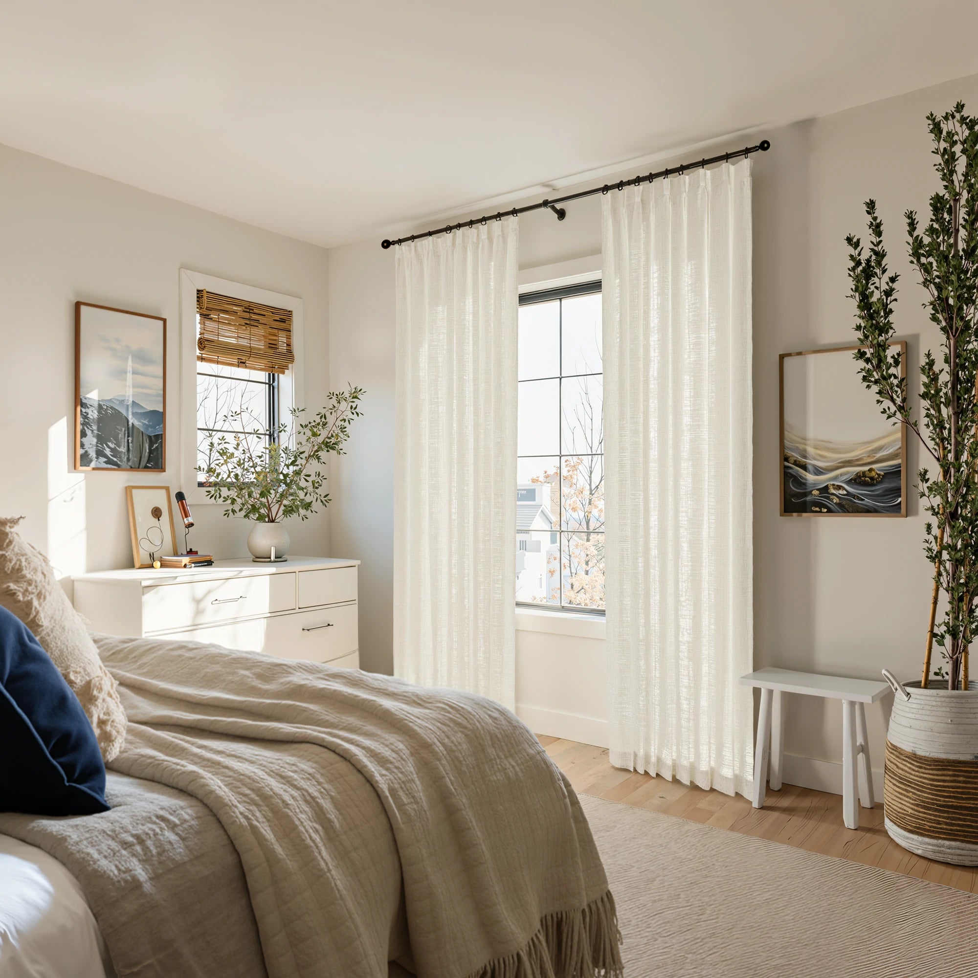 Caleb Custom Curtains Cream