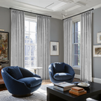 Caleb Custom Curtains Creamy Gray