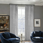 Caleb Custom Curtains Creamy Gray Display