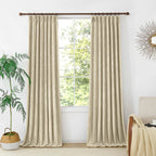 Caleb Custom Curtains Khaki Front