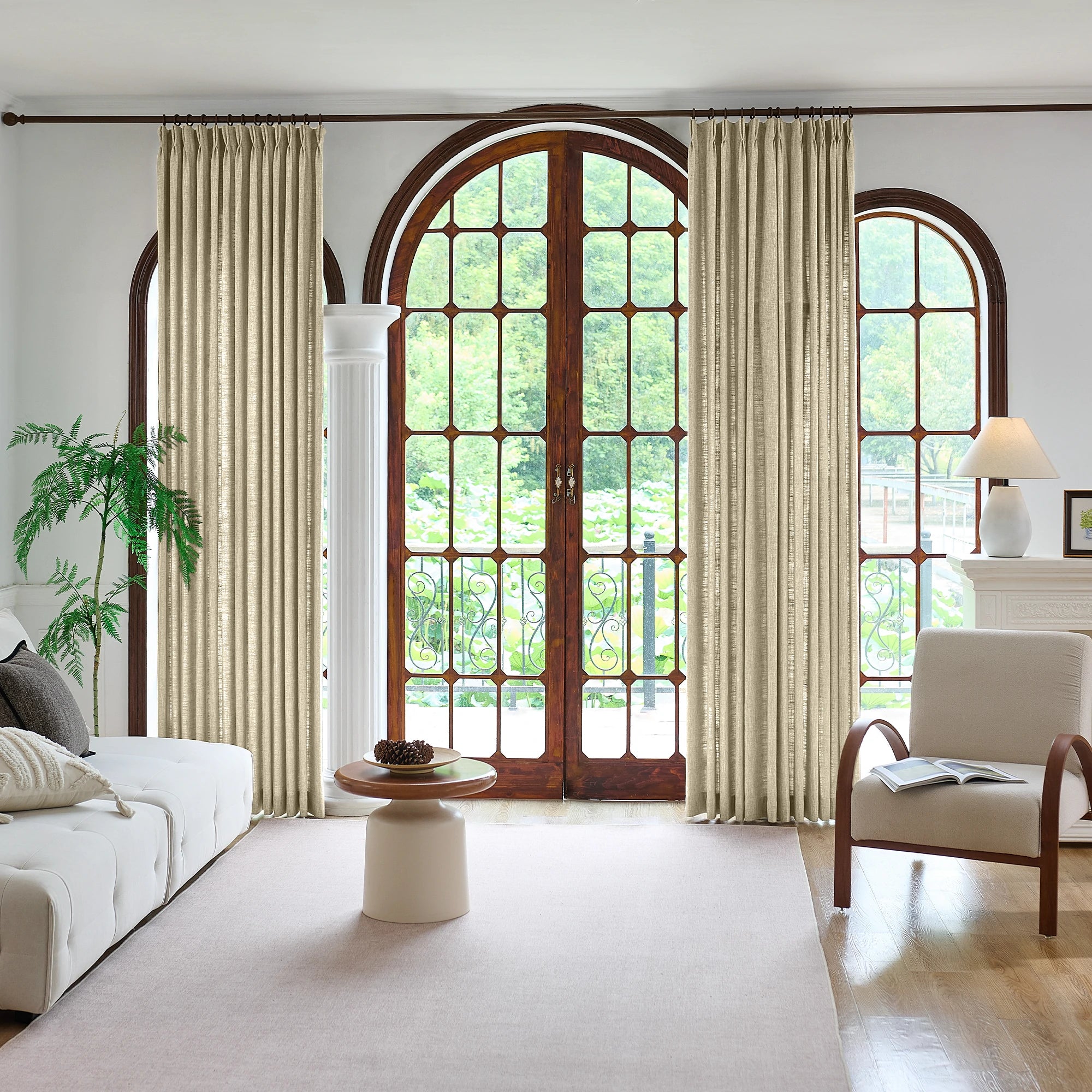 Caleb Custom Curtains Khaki