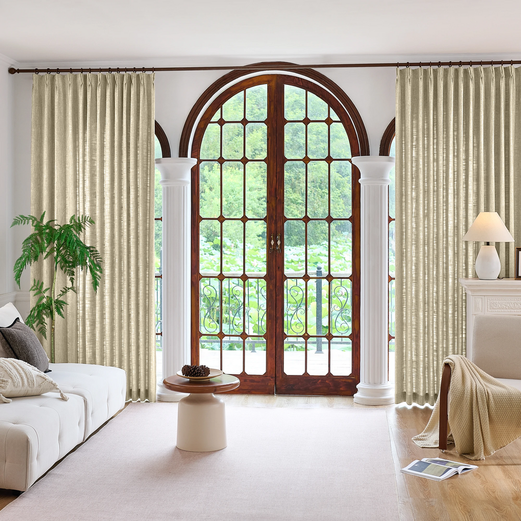 Caleb Custom Curtains Khaki Display