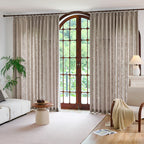 Caleb Custom Curtains Light Coffee Display