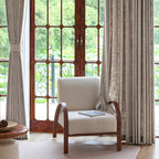 Caleb Custom Curtains Light Coffee Display