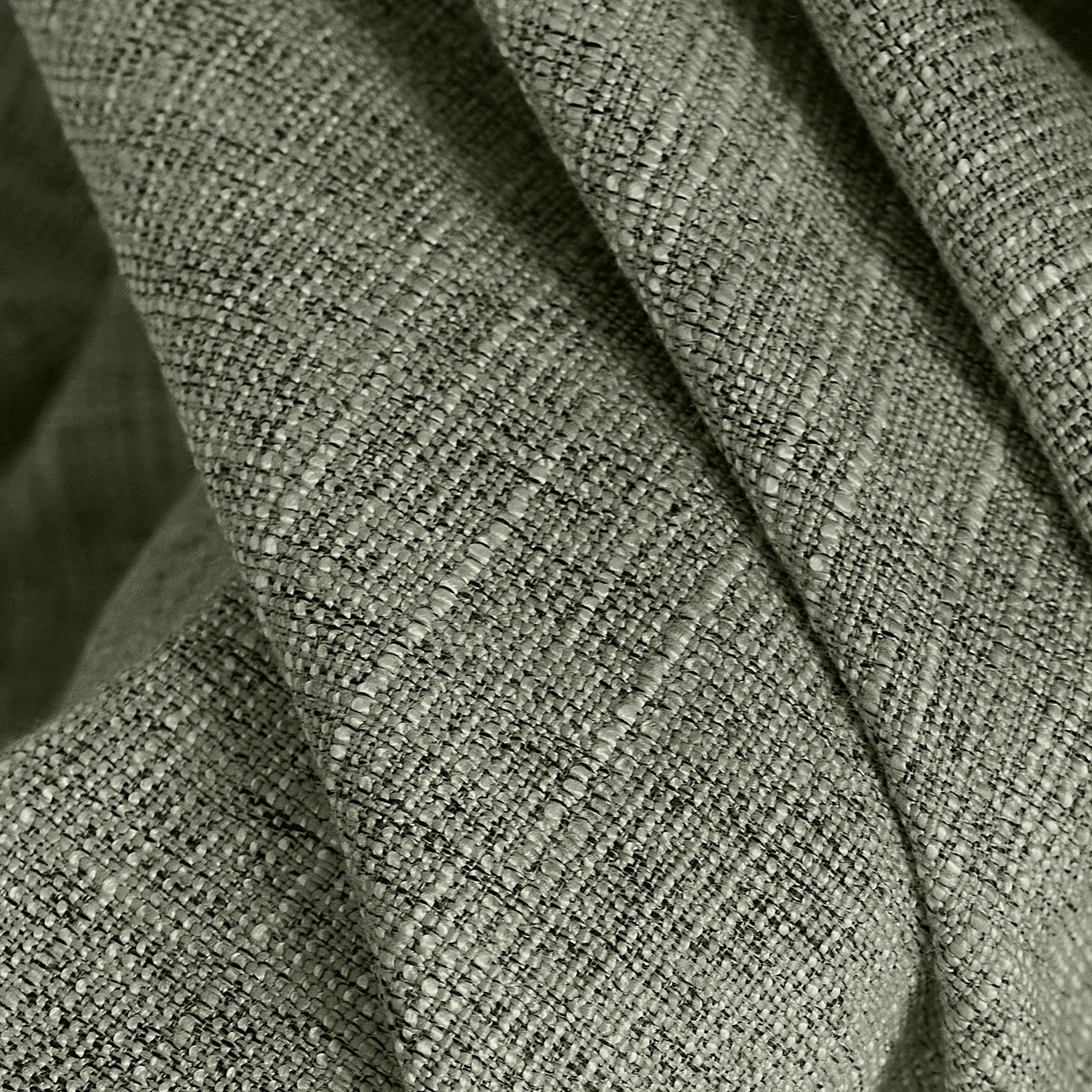 Caleb Custom Curtains Moss Gray Fabric Details