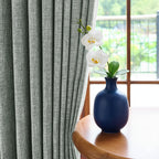Caleb Custom Curtains Light Smoky Gray Display
