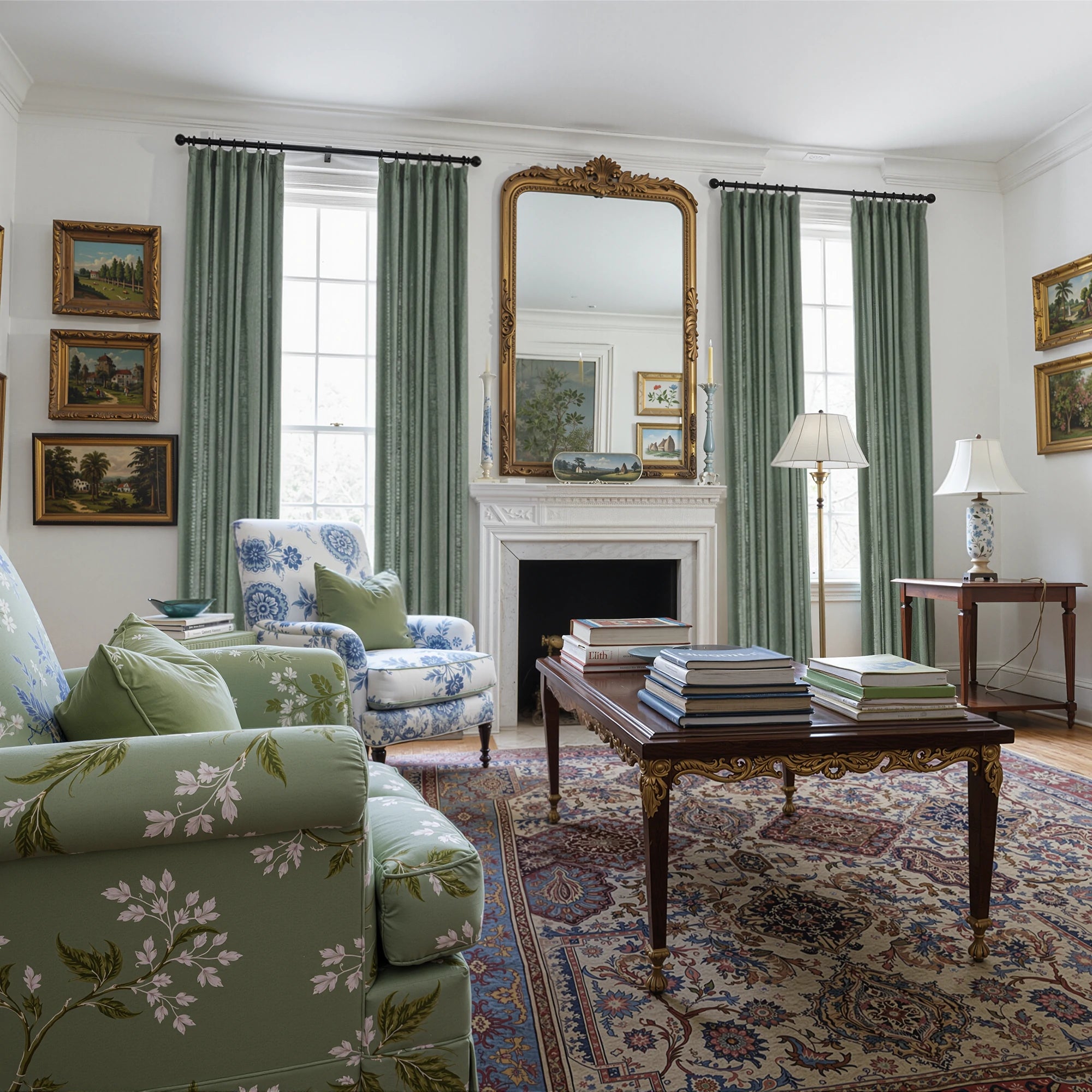 Caleb Custom Curtains Light Smoky Gray Display