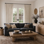 Dale Dimensional Cotton-Linen Textured Curtains