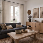 Dale Dimensional Cotton-Linen Textured Curtains