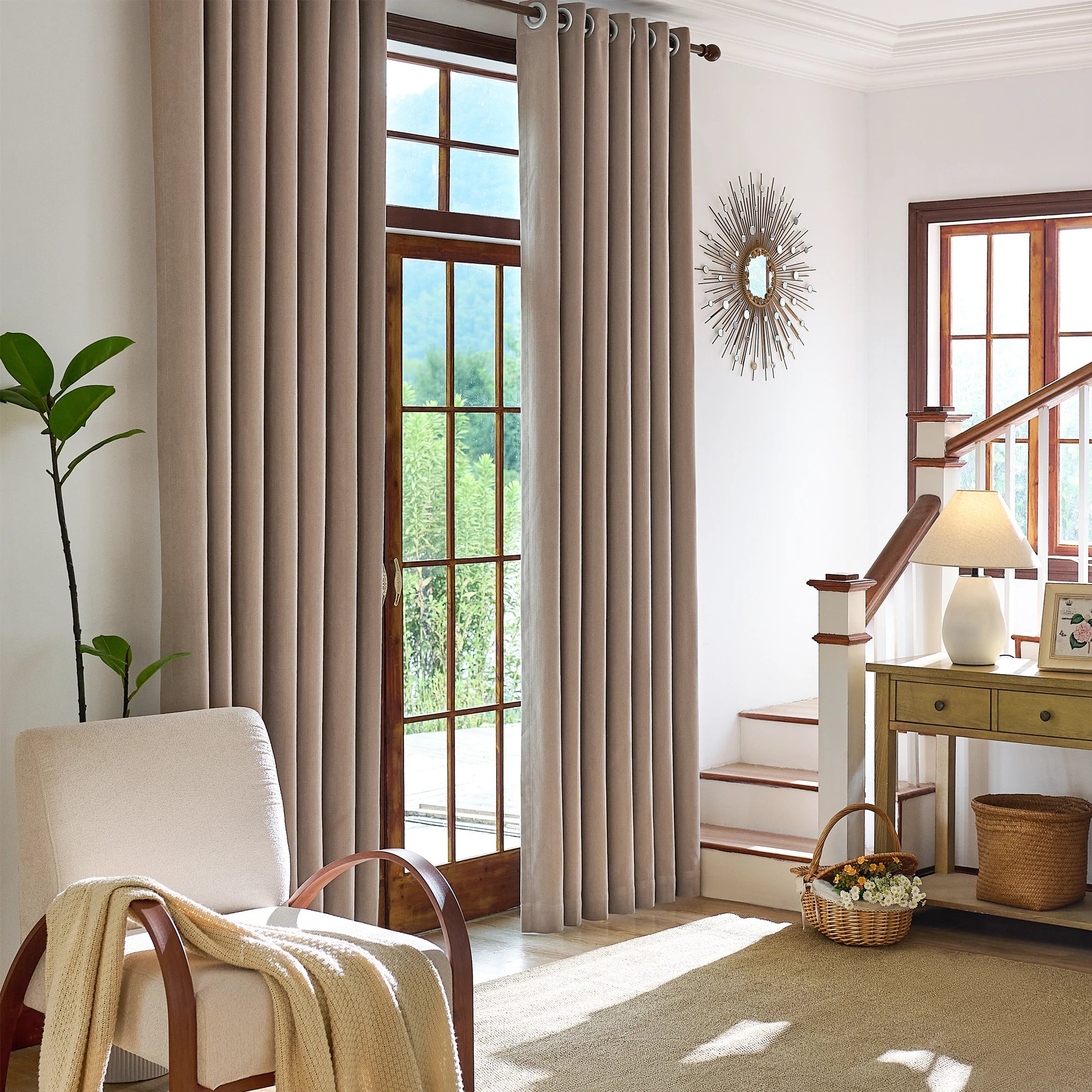 Declan Curtains Light Coffee