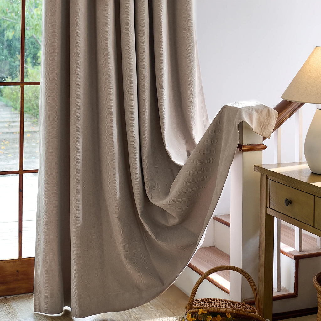 Declan Curtains Light Coffee Display