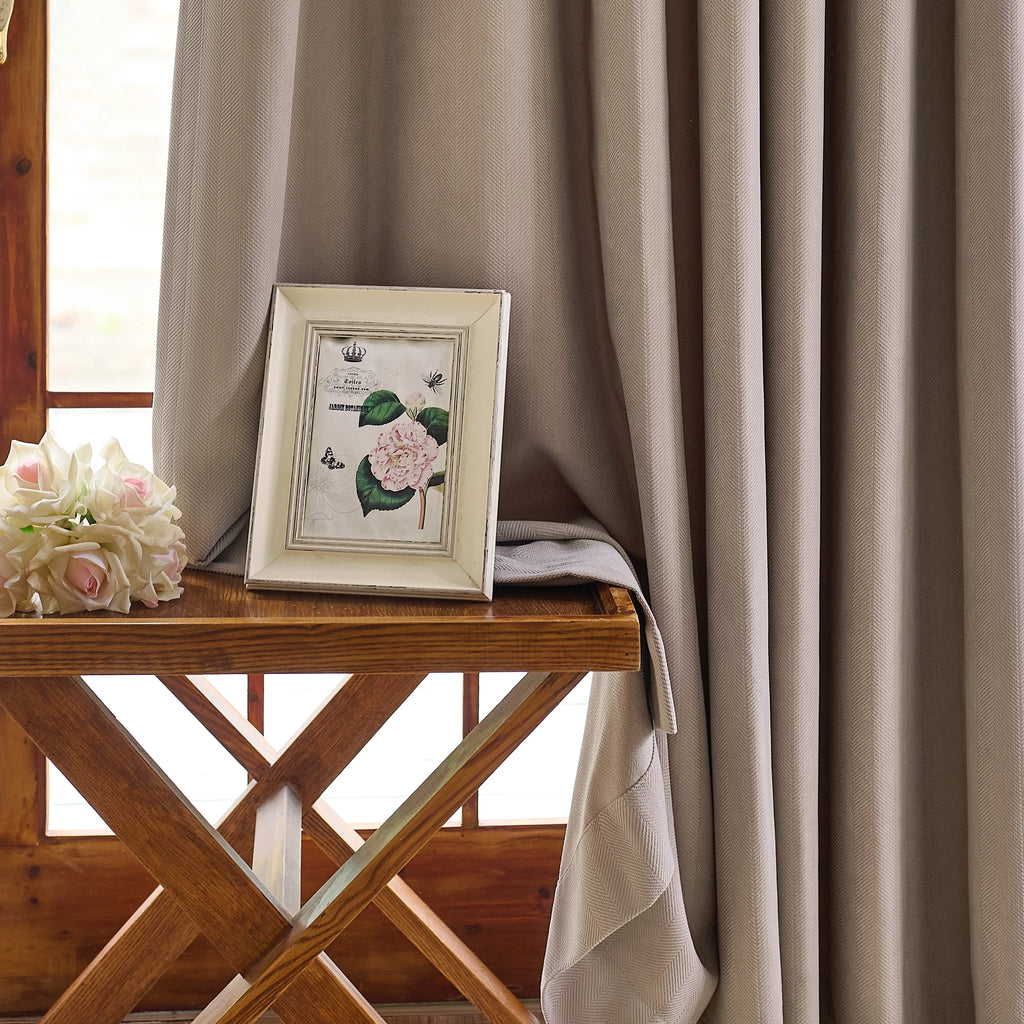 Declan Curtains Light Coffee Display