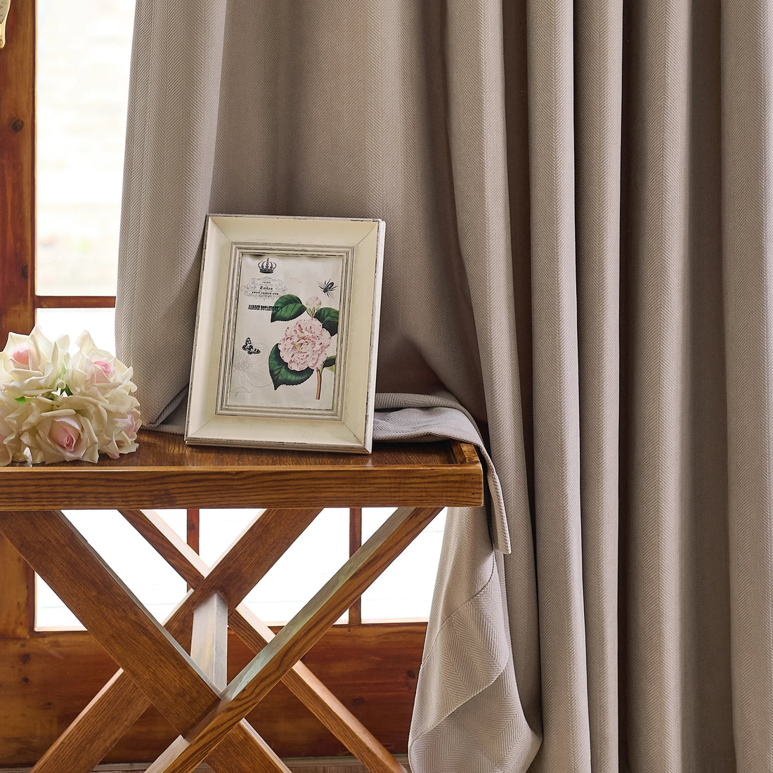 Declan Curtains Light Coffee Display