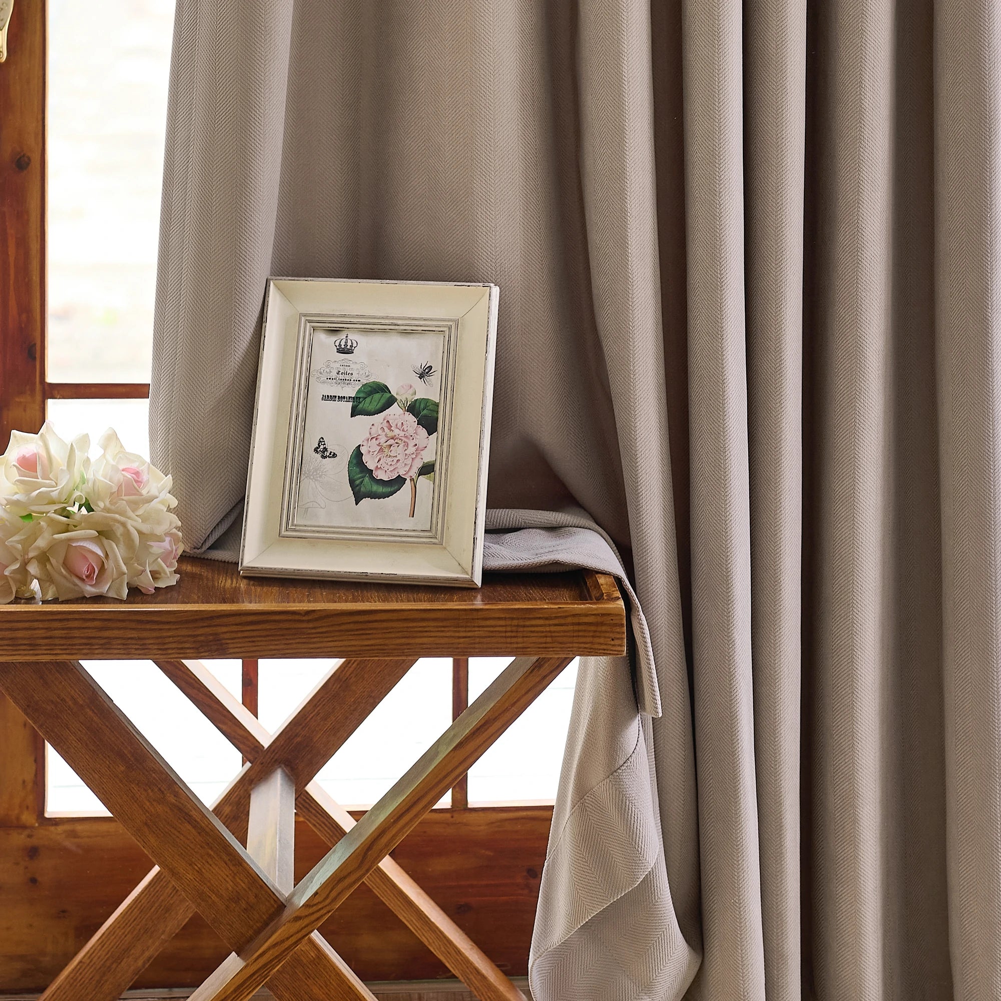 Declan Curtains Light Coffee Display