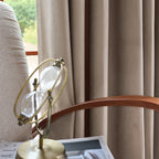 Declan Curtains Light Coffee Details Display