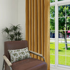 Declan Curtains Autumn Leaves Details