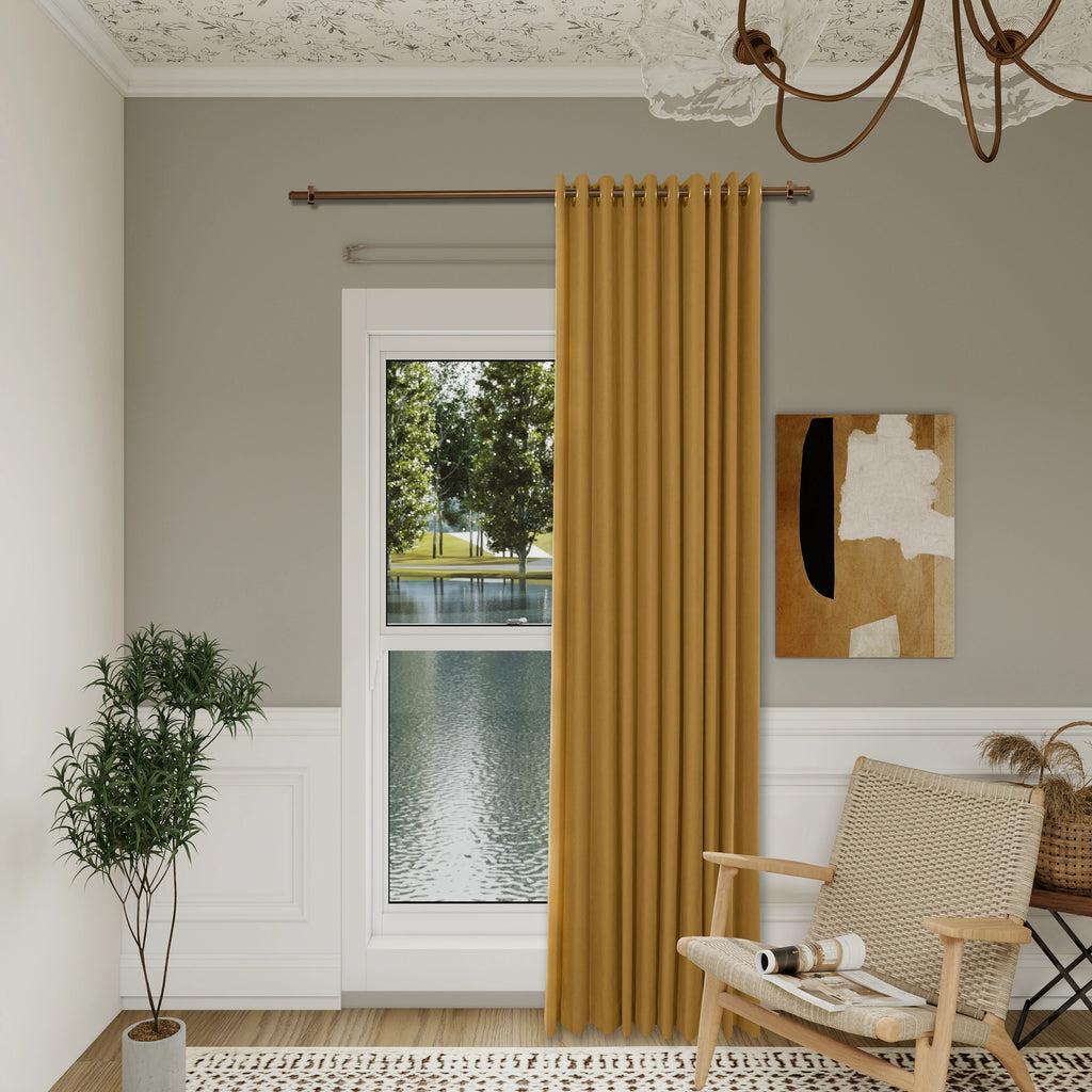 Declan Curtains Autumn Leaves Display