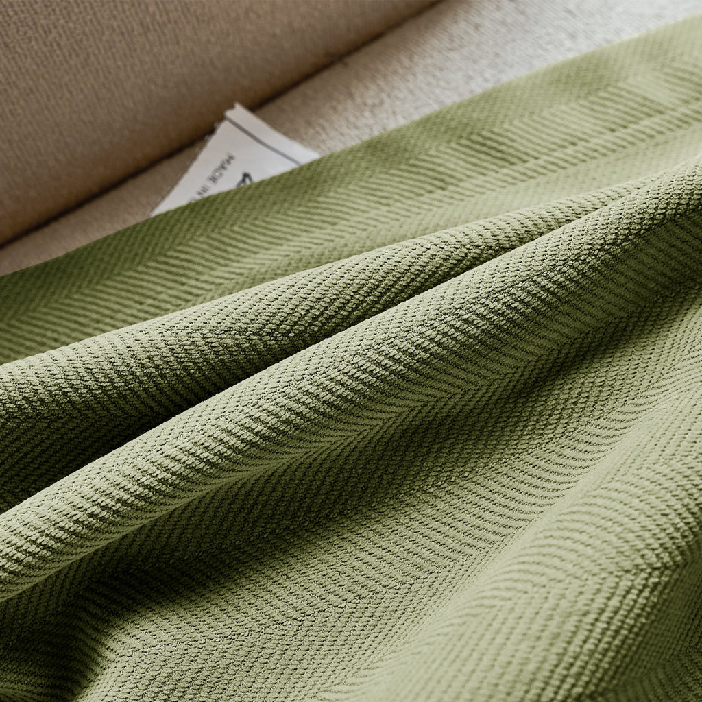 Declan Textured Herringbone Curtains