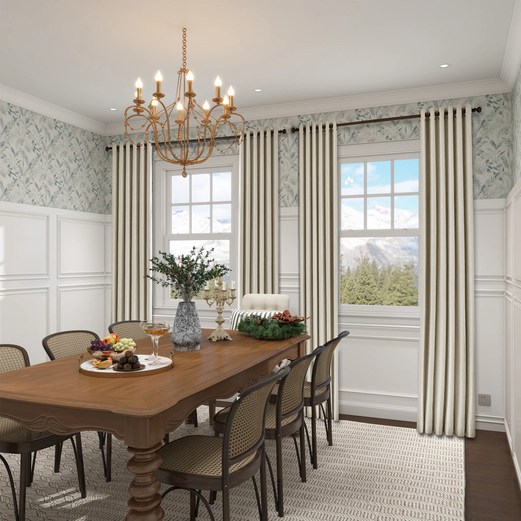 Declan Curtains Ivory Display