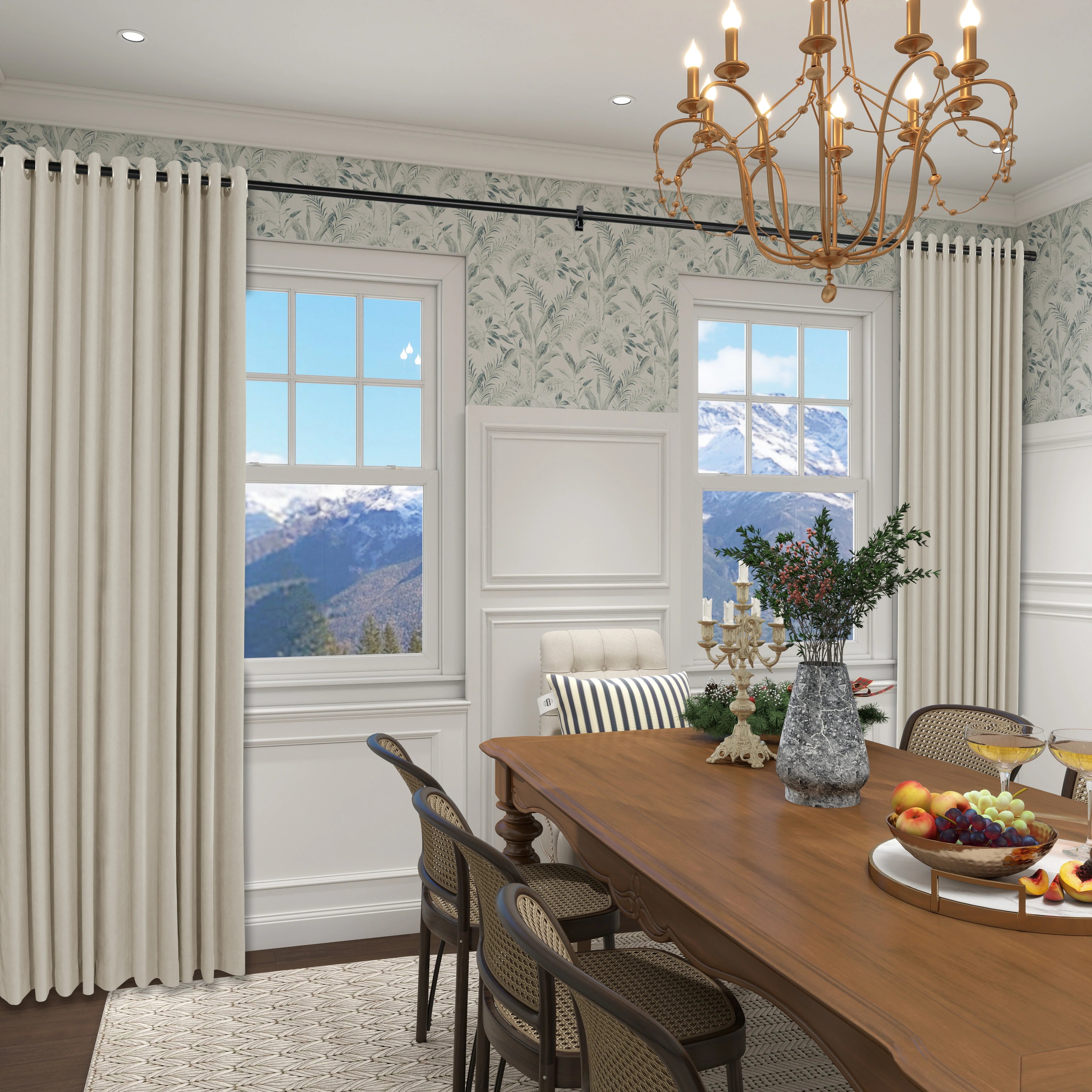 Declan Curtains Ivory Scene diagram