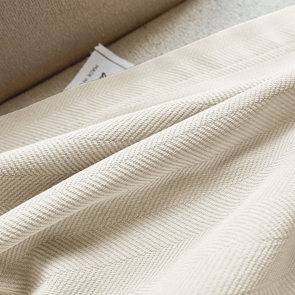 Declan Curtains Ivory Fabric Display