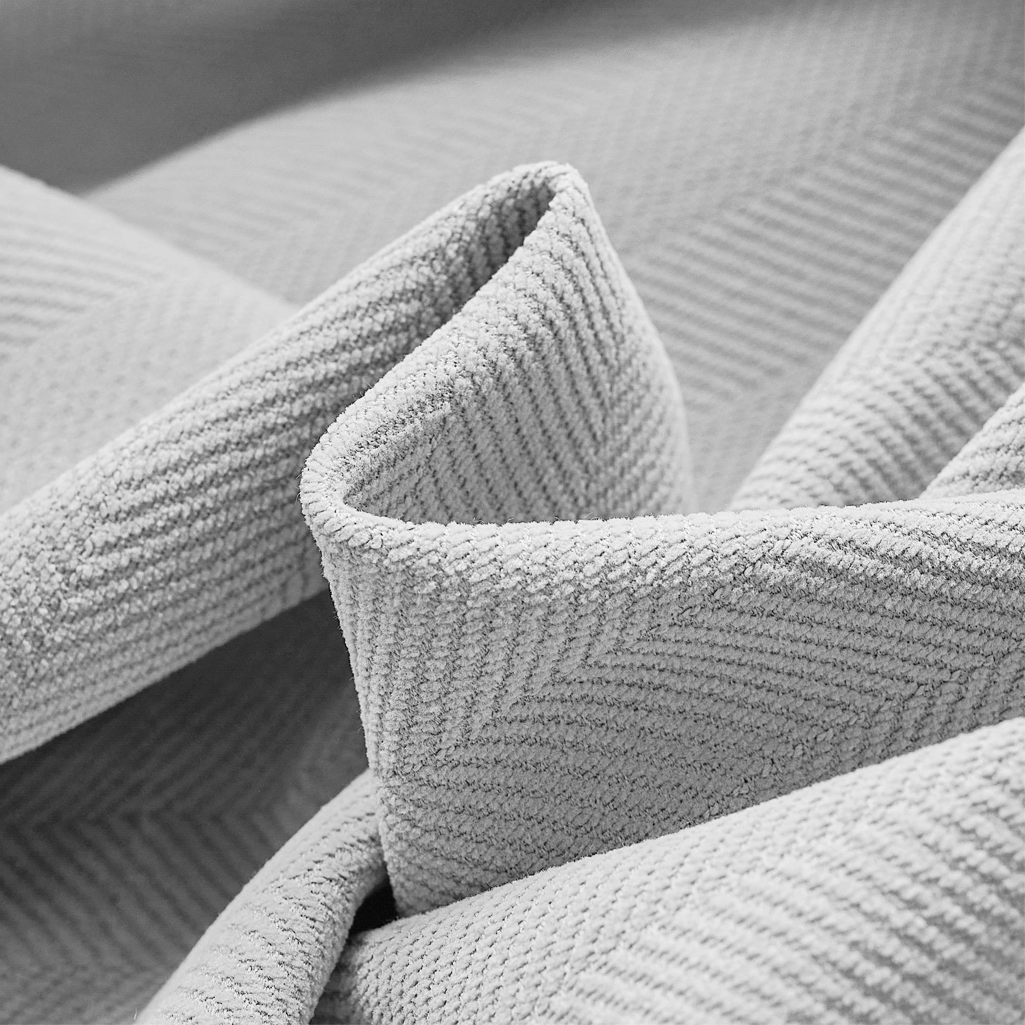 Declan Curtains Light Gray Fabric