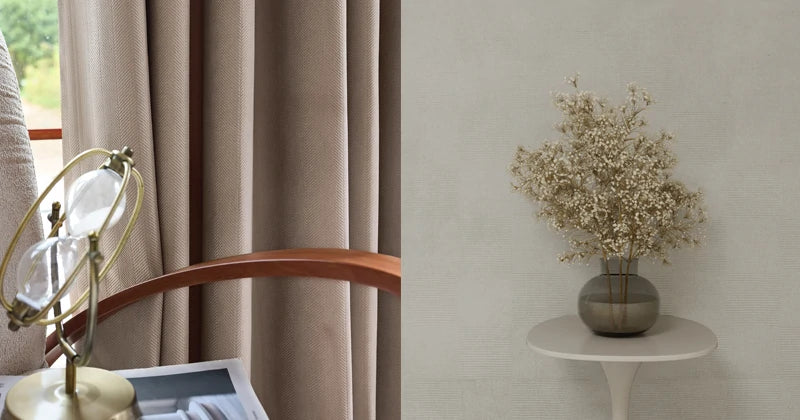 Declan Textured Herringbone Curtains