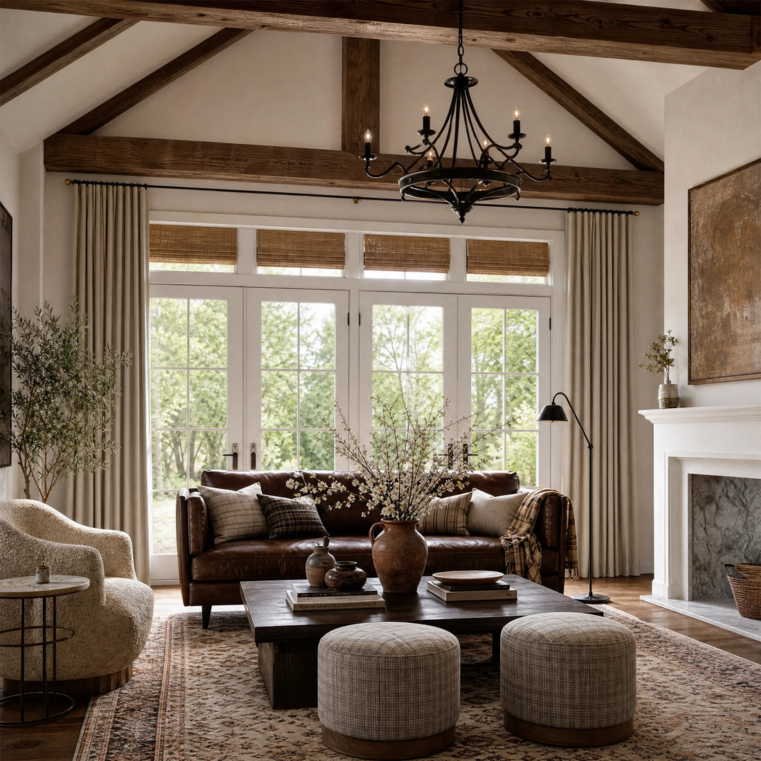 Gavin 100% Balckout Linen Look Curtains