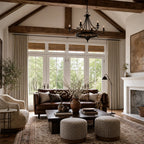 Gavin 100% Balckout Linen Look Curtains